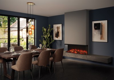 Avita 120, installed as a three-sided fire_EB040